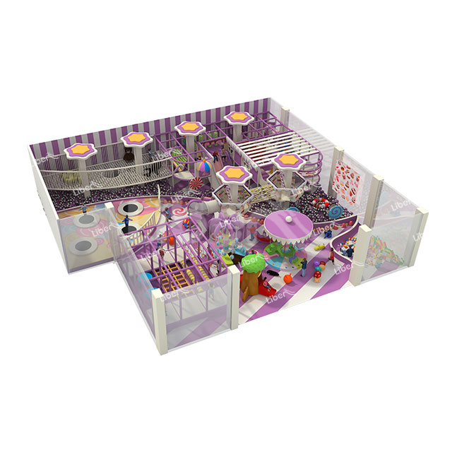 A Dreamy Purple Indoor Comprehensive Large Children’s Soft Play Customization