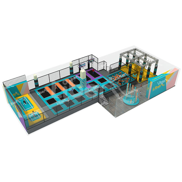Large Playground of Indoor Amusement Combined Trampoline